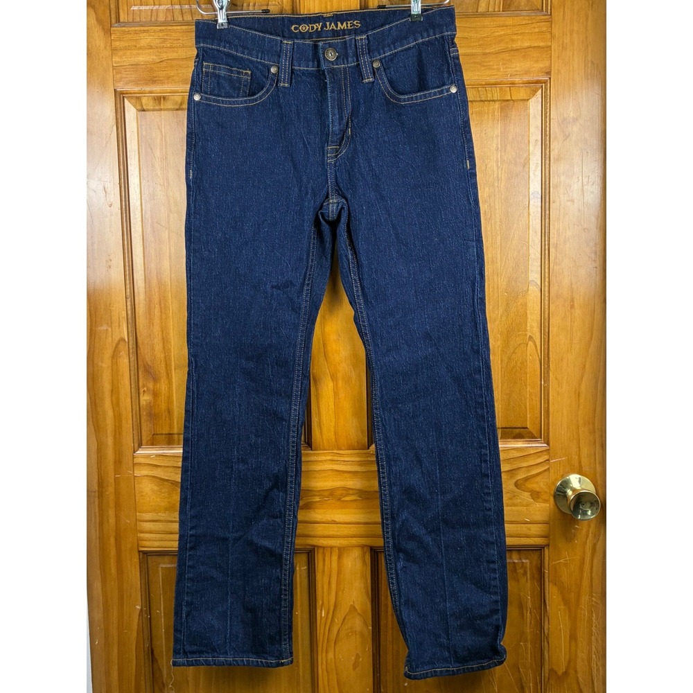 Cody James Mens Slim Straight Leg Dark Wash Stretch Denim Jeans 31x32 Cowboy